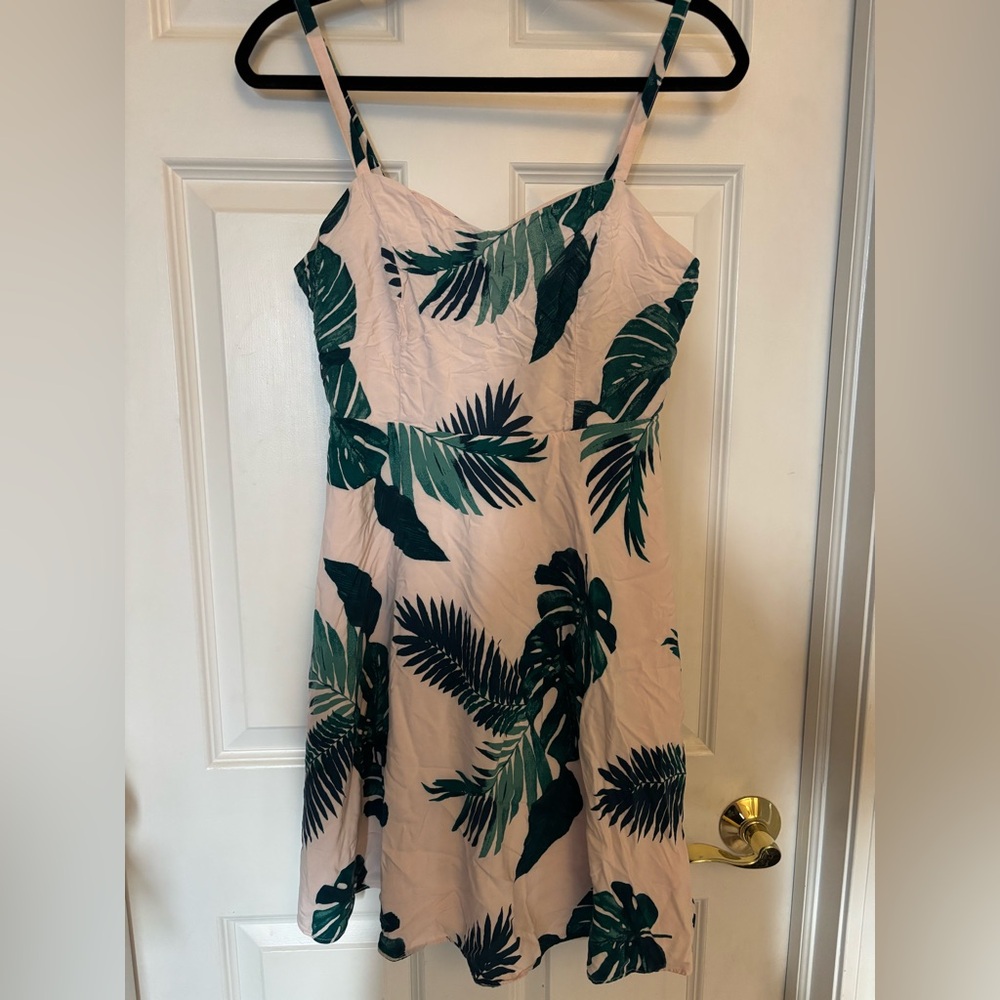 Old Navy Palm Printed Mini Dress